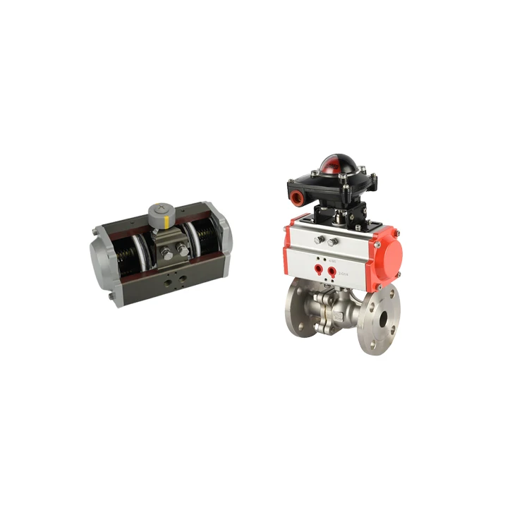 Aluminum Double Acting Return Rotary Pneumatic Actuator Cylinder
