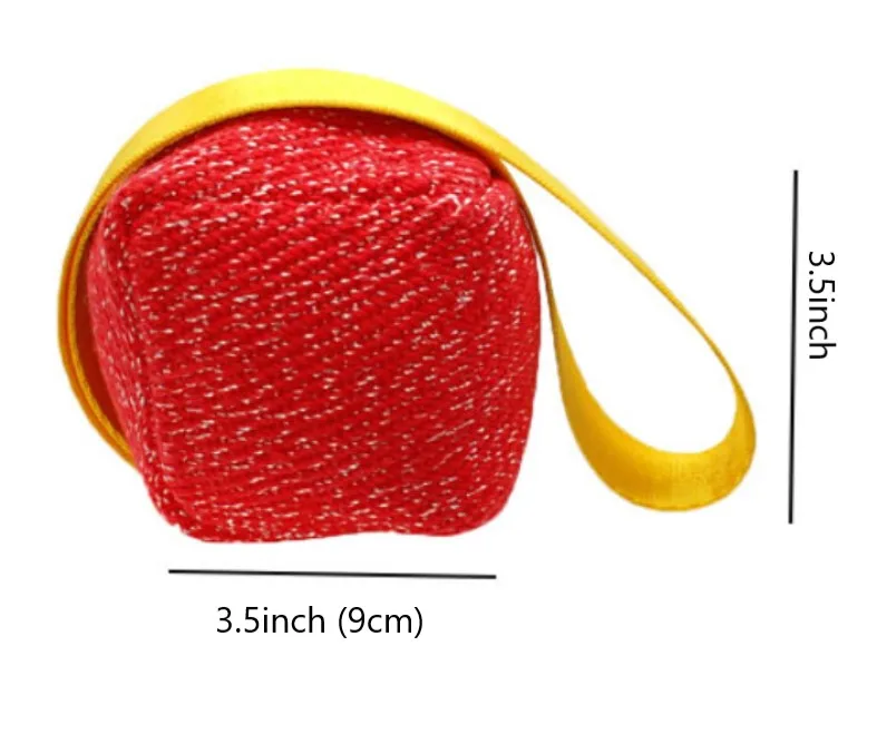 Dog Training  Ball Toy Large Dogs Bite Training Tugs Pillow Nylon Rope Handle Pet Chewing Ball Toys for K9 Agility Equipment