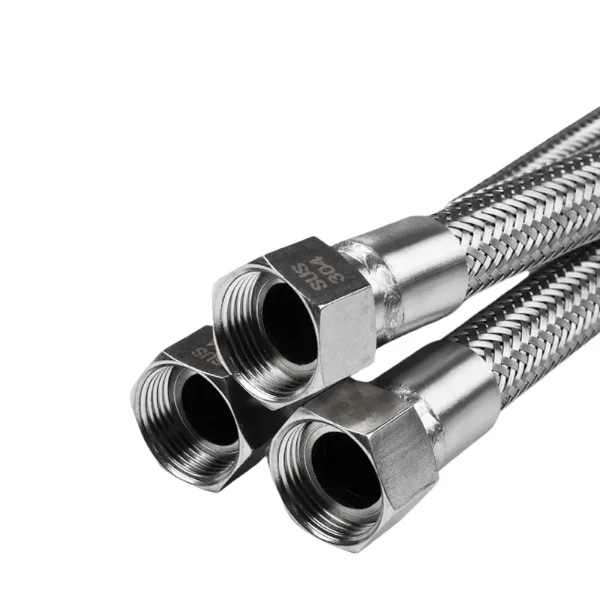 RCV Stainless Steel 304 Wire Braided Flexible Hose High Pressure Cold Water Hose for Toilet Water Heater