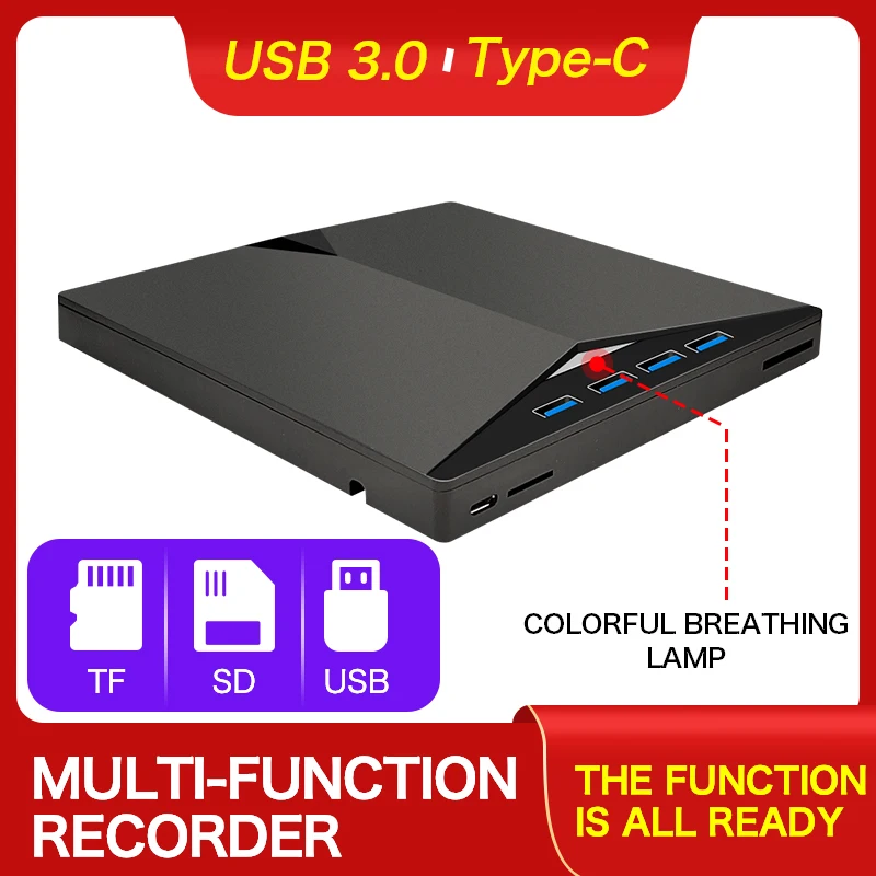 Factory Price Wholesale Usb 3.0 Cdrom Player Optical Drive Quemadores De Blu Ray For Laptop Pc