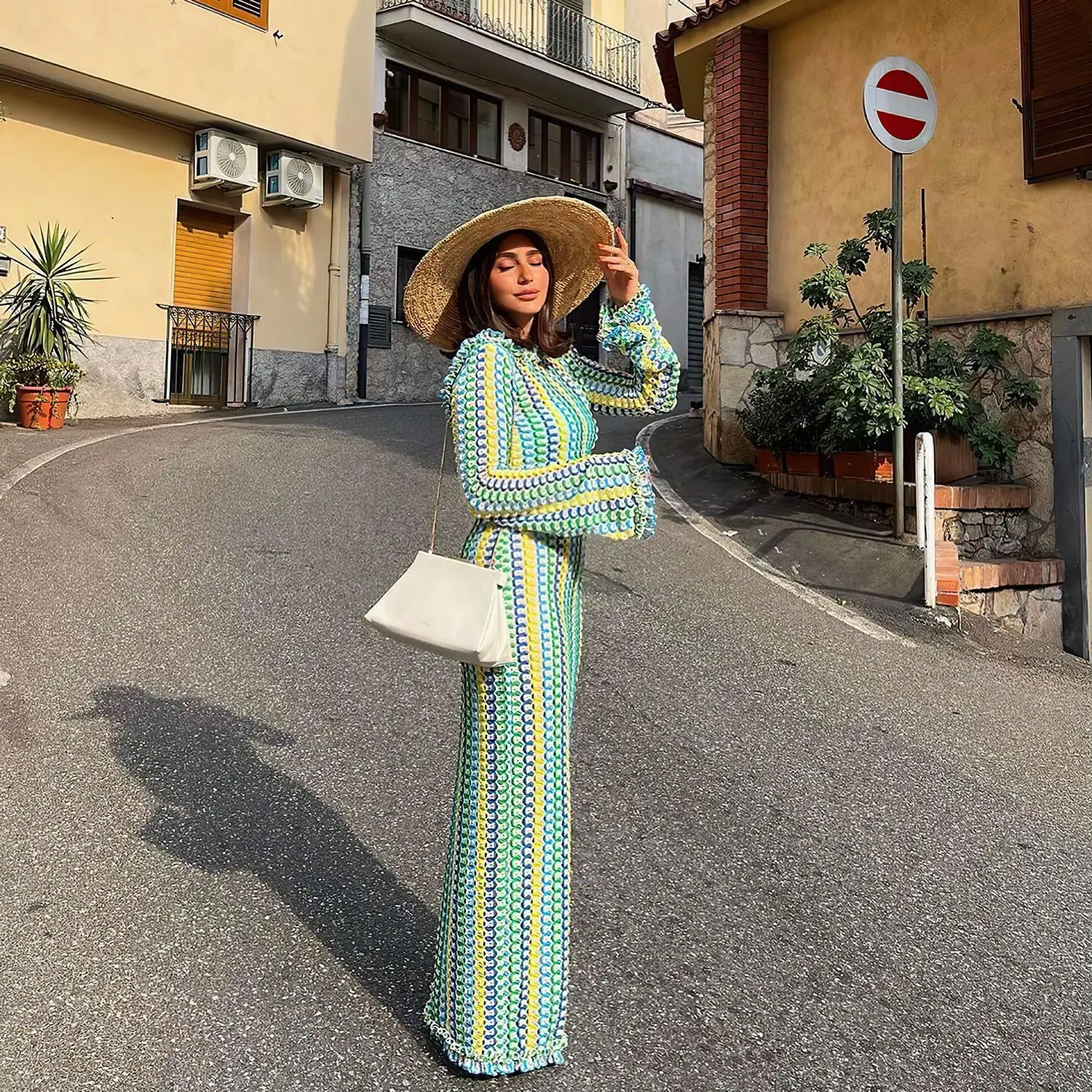 Wholesale sexy long dleeve dress casual elegan long Formal Elegant Sweaterbeach dresses women summer