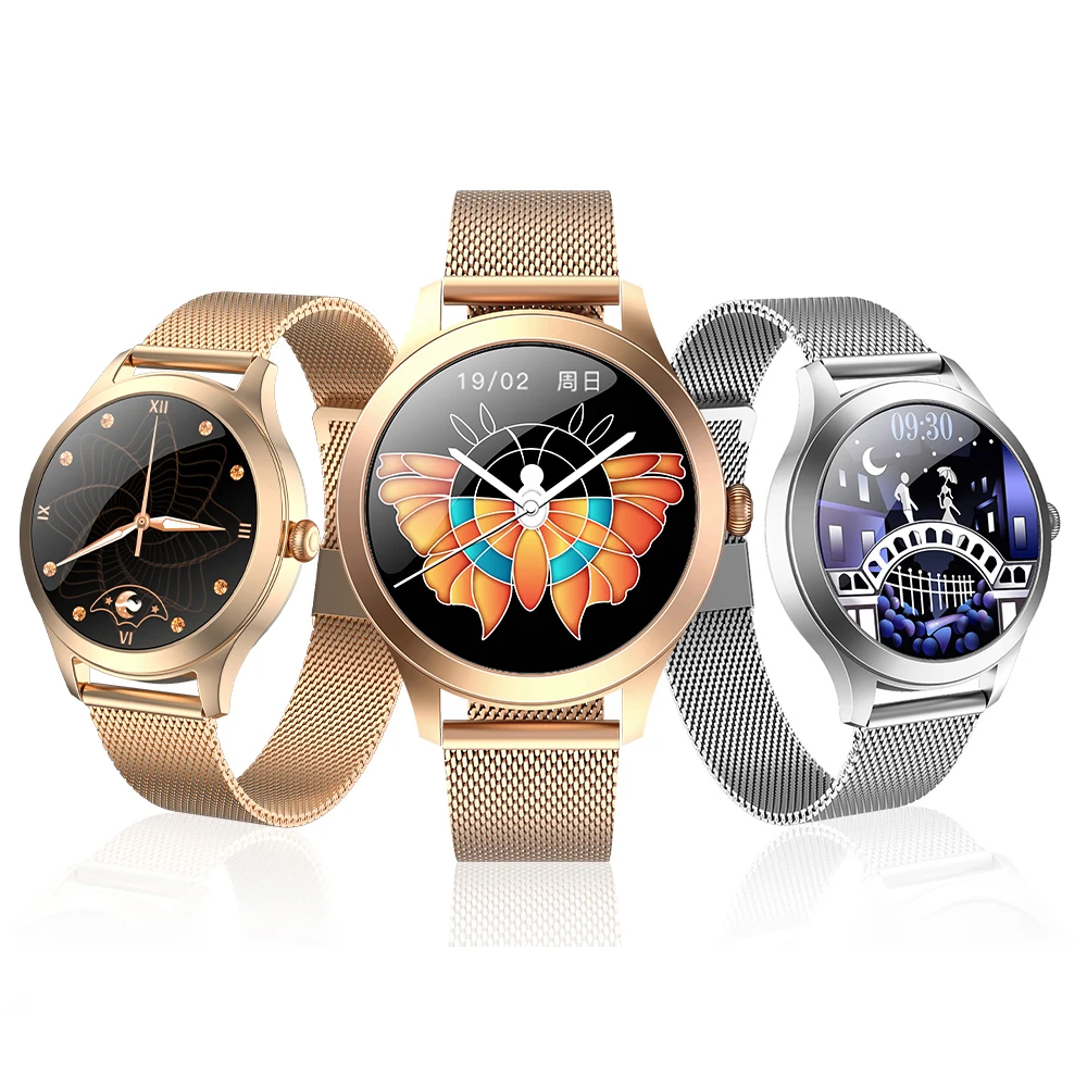 latest smart watch mujer Kingwear KW10pro Elegant Fashion Lady Multi Sport Stainless Steel reloj smartwatch