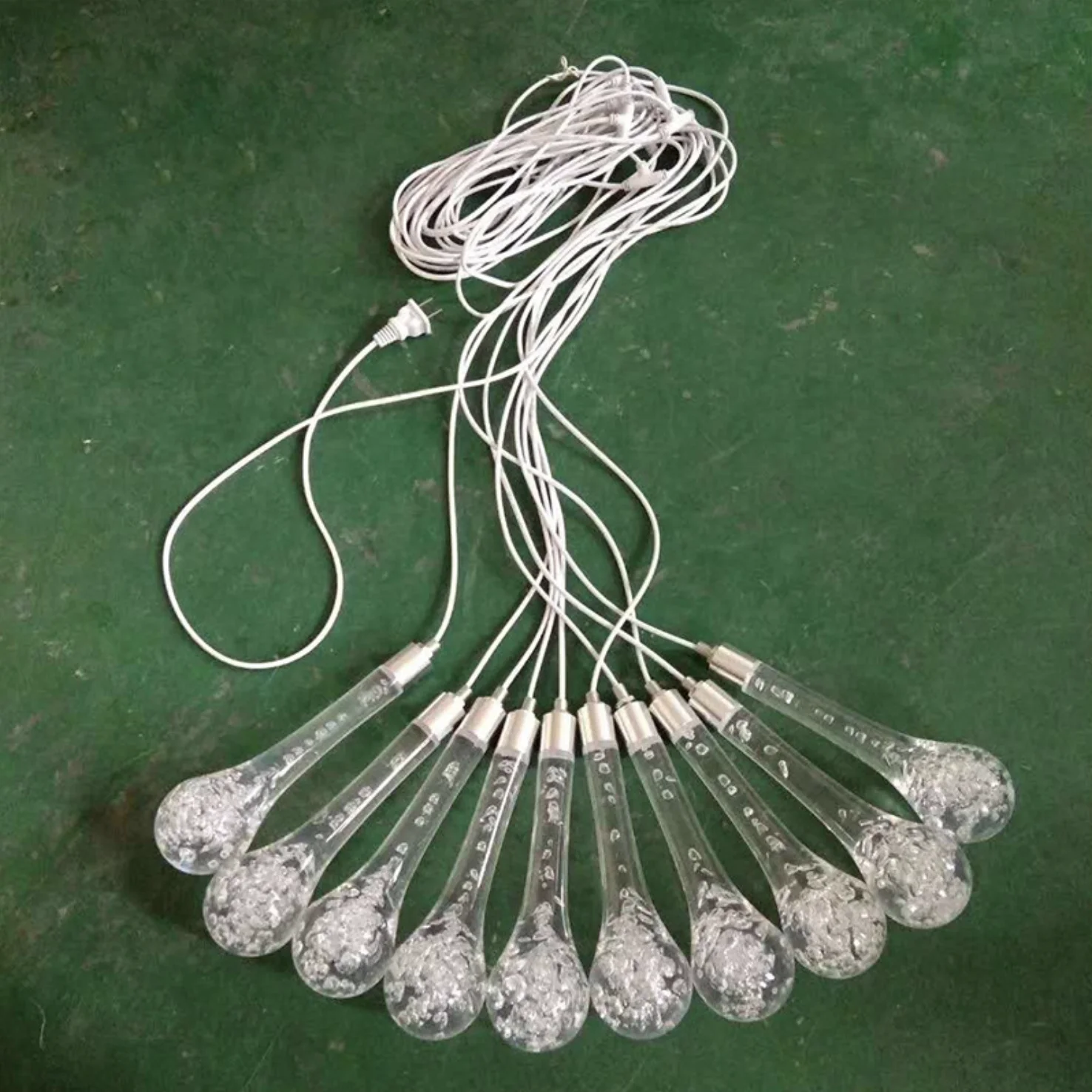 Large Gorgeous decorating led water drop ceiling decorative lighting for wedding decoration