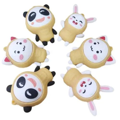 LH high quality 3D PVC key ring kawaii design handmade silicone cartoon ornaments pvc crafts