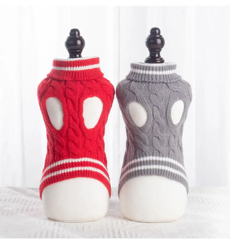 2021 модный свитер для собак Одежда для домашних животных Одежда для собак Роскошная красная одежда для домашних животных