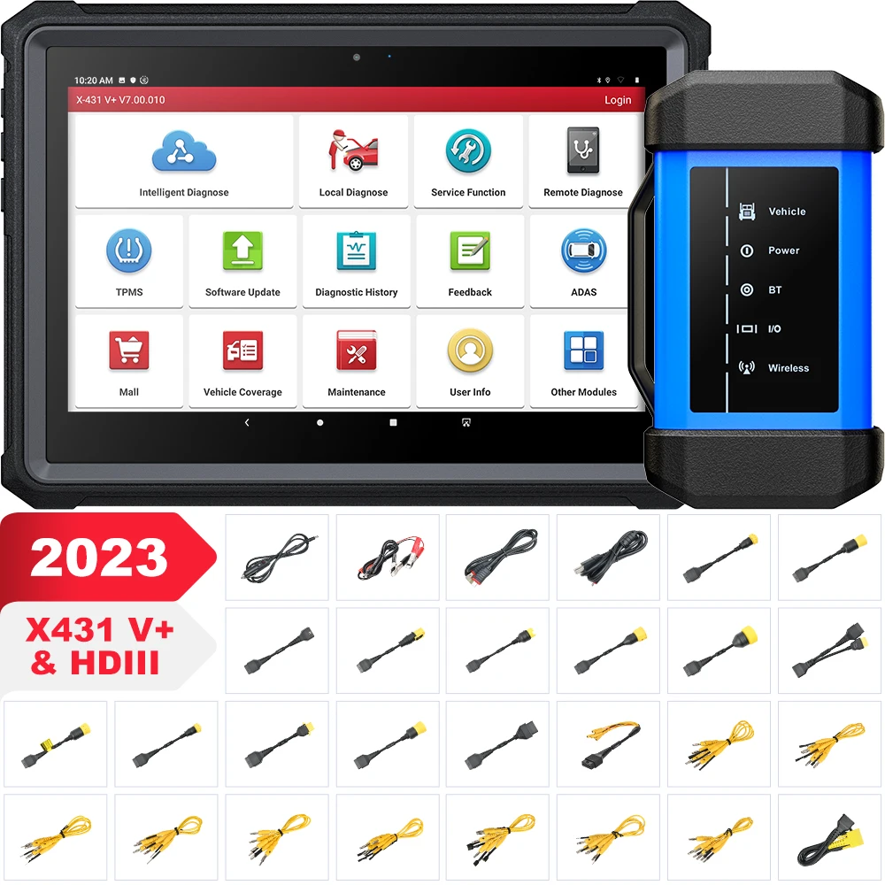 Universal Launch V+ Hdiii Diagnosis Tools Obd 2 Bluetooth Diagnostic Tool Scanner And Display For Both Trucks And All Cars