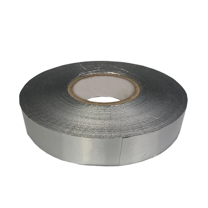 80 Micron Silver Aluminum Foil Tape Butyl Specification Single Sided Pressure Sensitive Adhesive Water Activated for Car Making