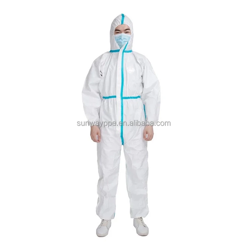 
Disposable Coverall 77gsm ppe Level 4 Surgical Gown Hospital Gowns 