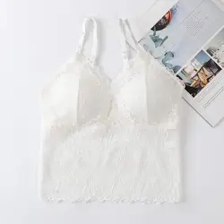 Женское нижнее белье, привлекательный жилет, красивый кружевной топ-труба пуш-ап без косточек с регулируемыми бретелями, длинные кружевные топы-бандо