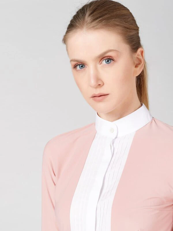 New Splicing Color Riding Show Clothes Comfortable Skin-Friendly Equestrian Riding Shirt