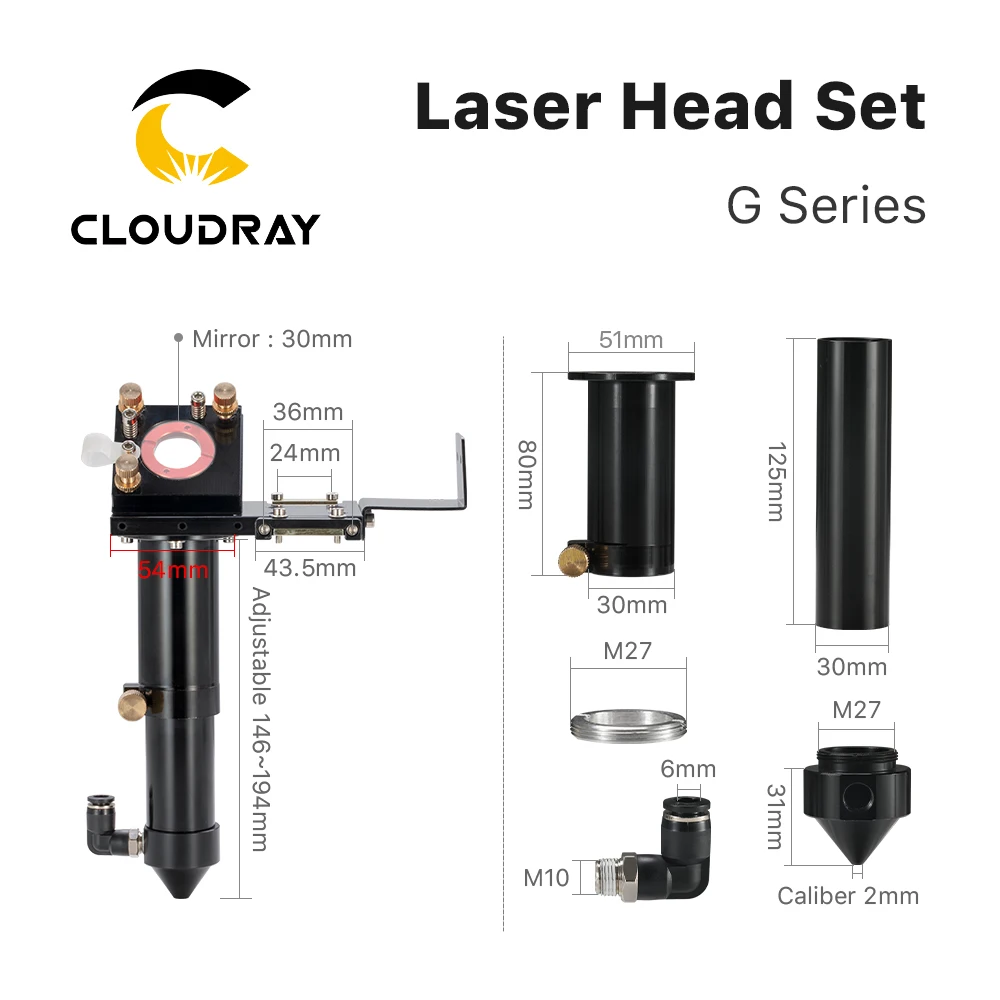 Cloudray CL38  G-Series 150W Laser Head 1st/2nd Mirror Support DIY Mechanical Parts