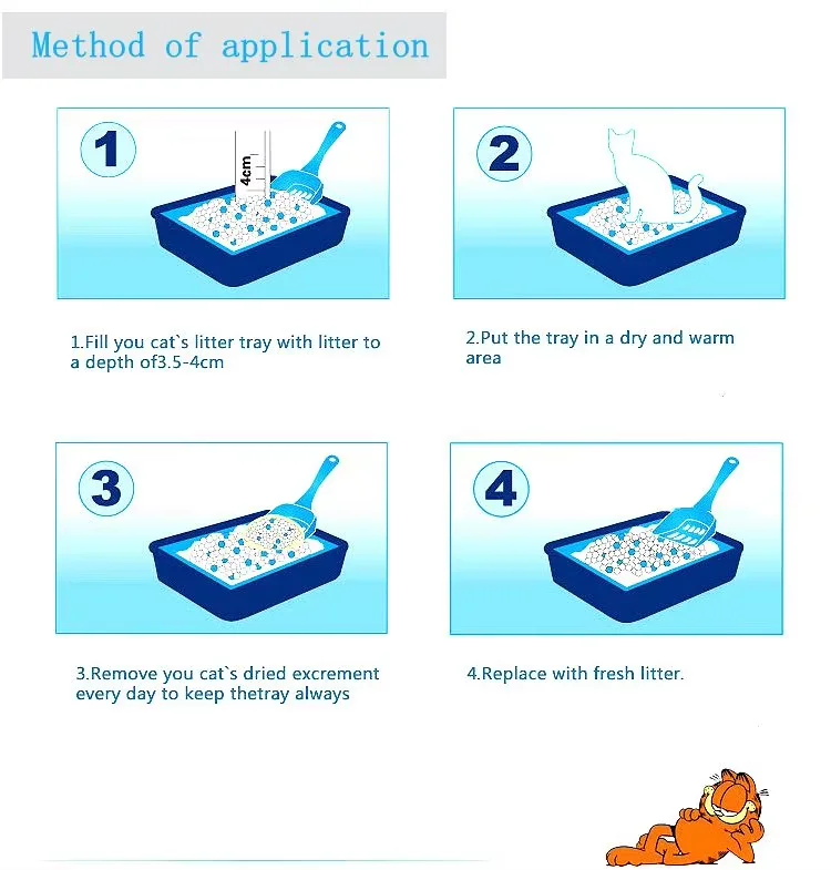 pet Cat Litter Silica Gel Silicate Litter Cat Sand Wholesale Arena Silica crystal cat litter