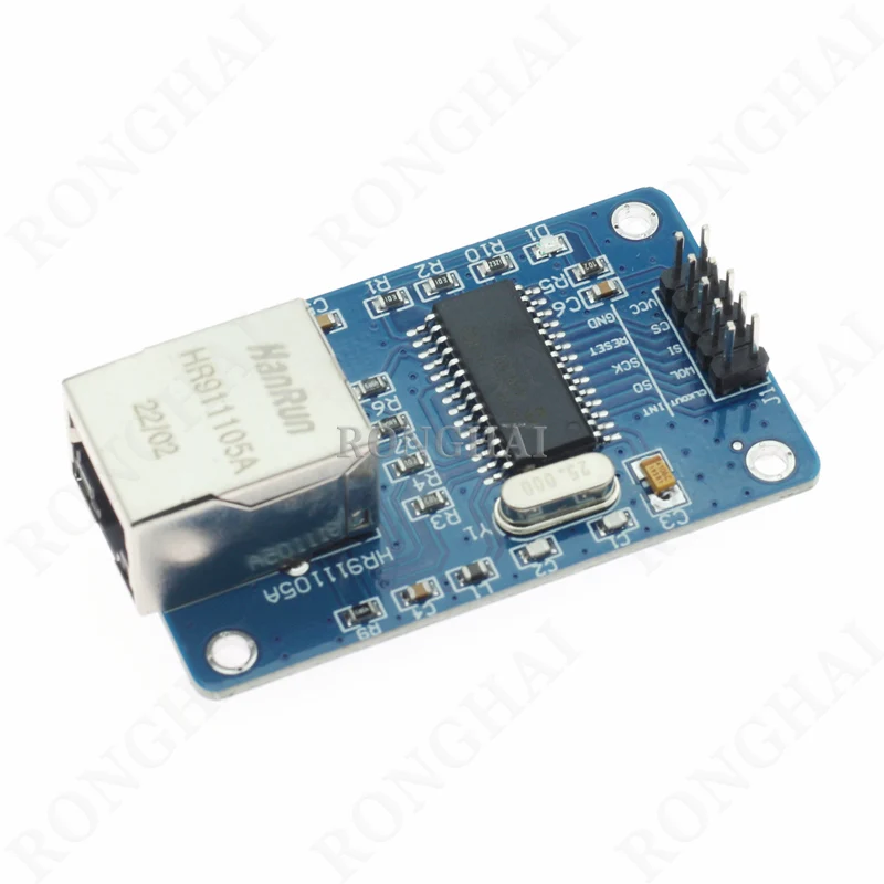 LAN Ethernet Network Module Board ENC28J60 for AVR 51 LPC STM32 with 25MHZ Crystal Ethernet LAN Network Module Shield ENC28J60