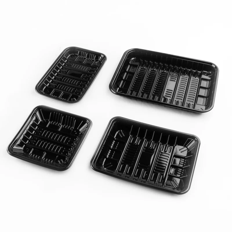 plastic disposable food boxes clear PET fruit containers take out food plastic box packaging