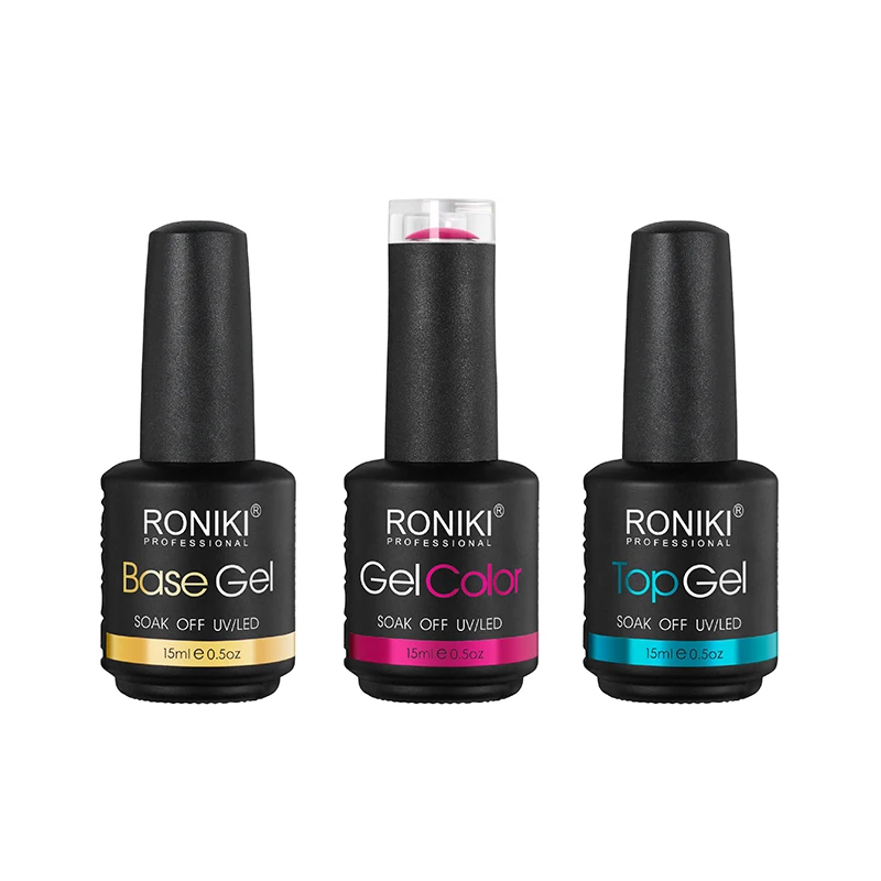 RONIKI private label hema free gel polish 608 mixed colors nail products salon cosmetics oem uv gel nail polish