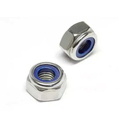 Stainless Steel Fasteners Nylon  Lock Rivet Cap Bolt Coupling Hexagon Weld Slotted Nylon Lock Insert Lock Nut DIN934 Nut