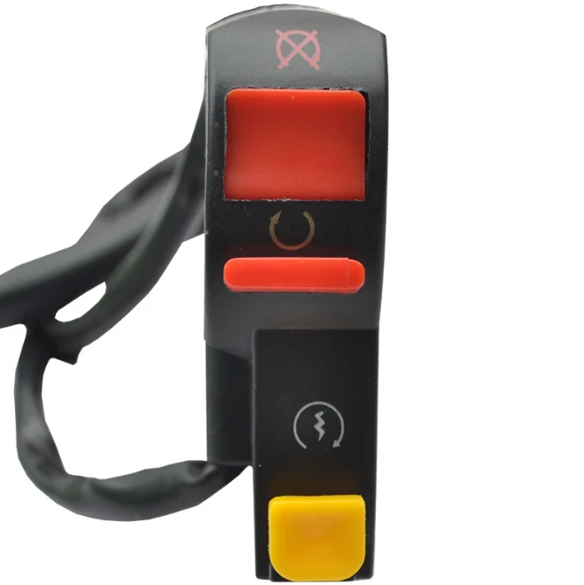 Motorcycle handle switch assembly double flashing lights horn ignition flashing lights headlight switch