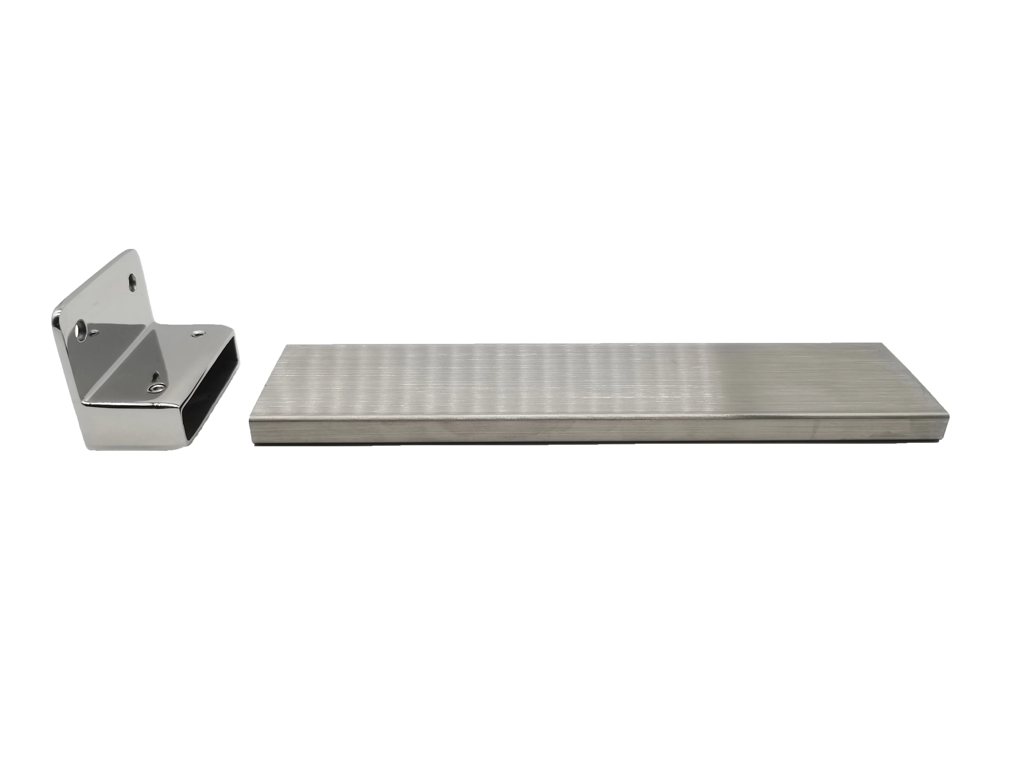 Stainless Steel Square Tube Connectors to Wall Pipe Fitting Accessories