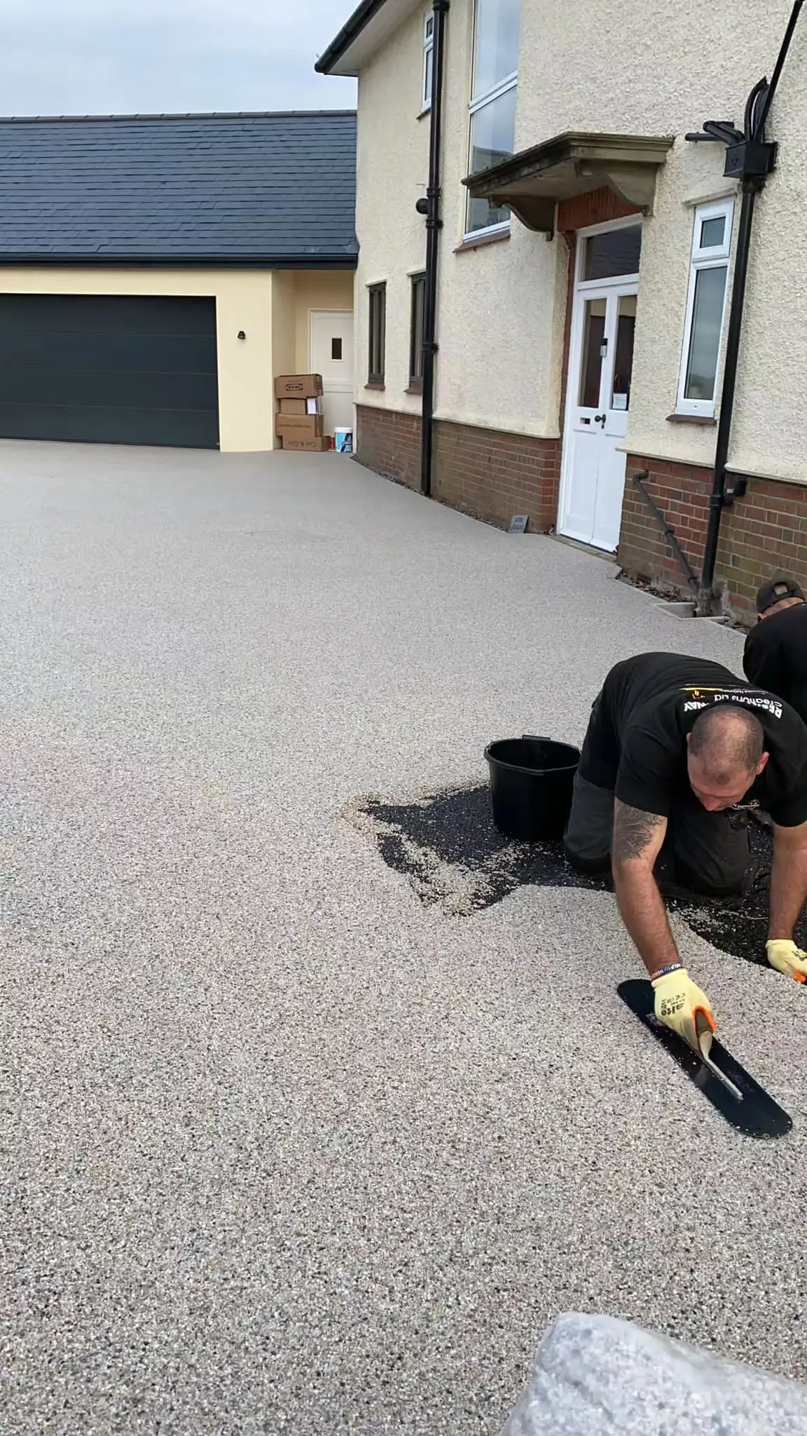 2 Part Aggregate Gravel Bonding Resin For  Stone Driveway Gravel Paving