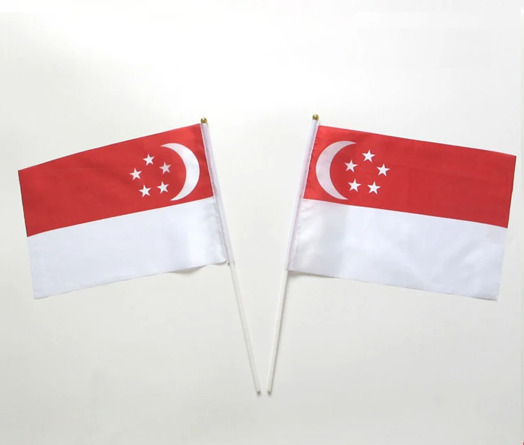 Wholesale custom hand waving held flag, promotional hand flag, mini country flags