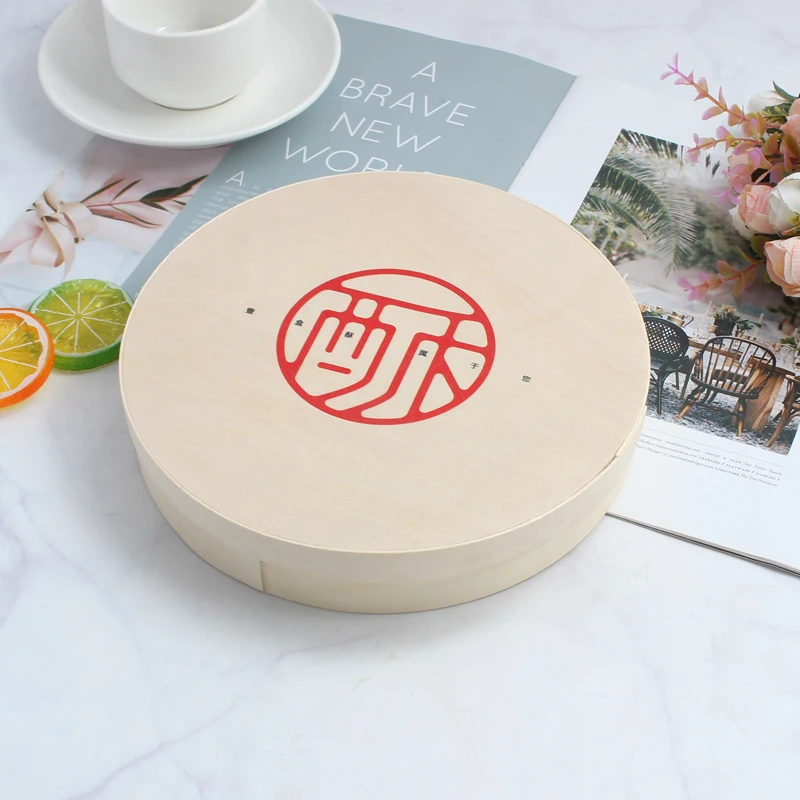 Good Quality Poplar Wooden Take Out Grazing Box Take Away Cheese Fresh Fruits Meats Chocolate Croissant Container