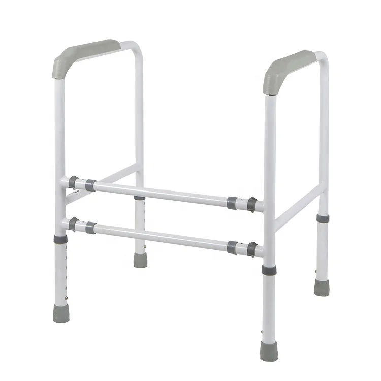 HEPO LQX050005 Wholesale Nursing Home Toilet Handrail Rack Elderly Bathroom Toilet Get up Booster Safety Toilet Rail Handrail