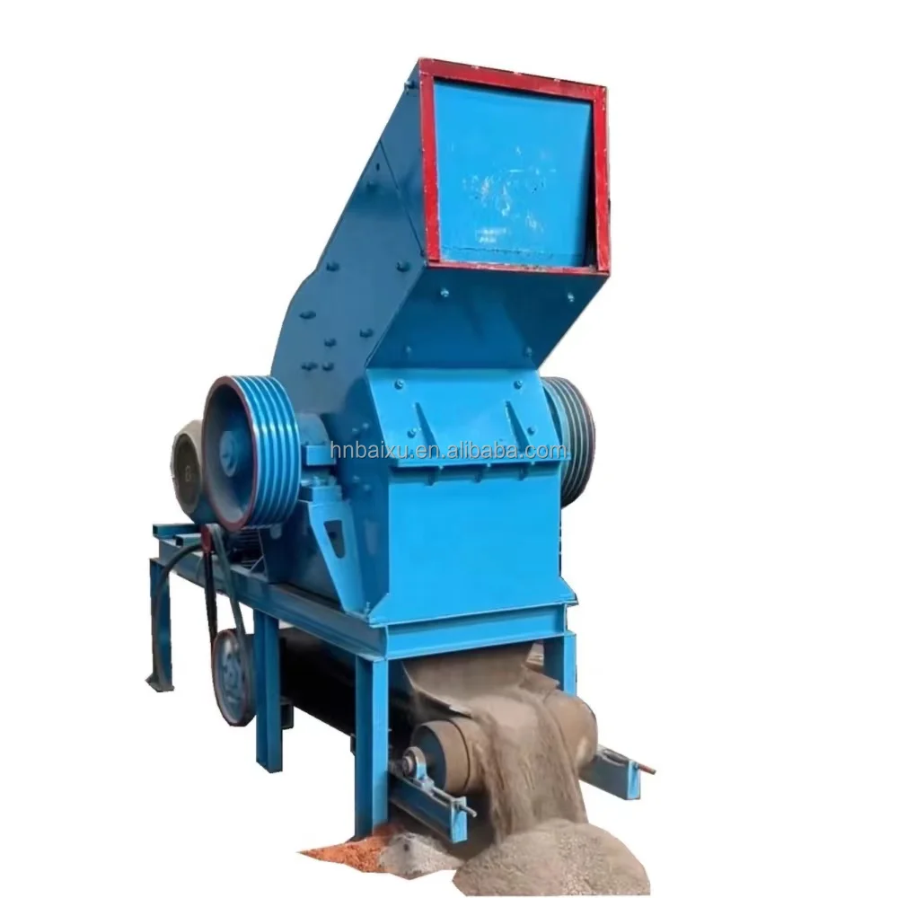 10tph stone breaking crusher small diesel rock mill hammer crusher machine with conveyor