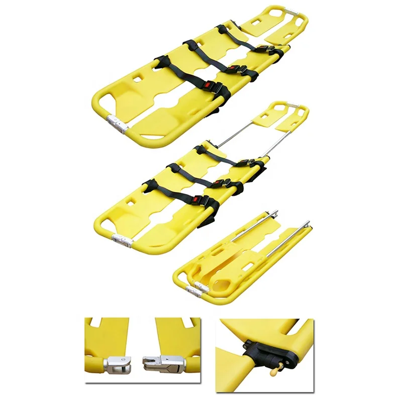 Hot Sale Hospital Furniture Folding Plastic Scoop Stretcher For Sale