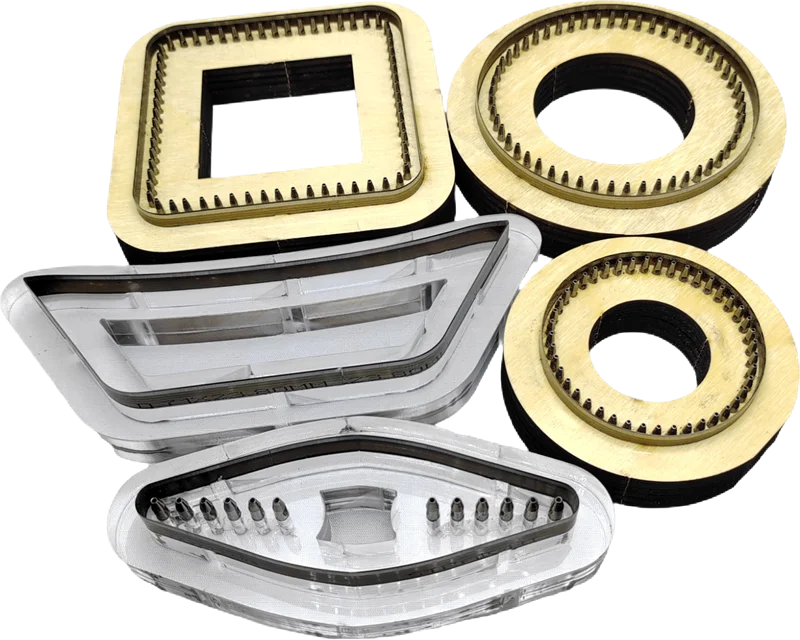 Custom Design Punch Cutter Mold wood Cutting Dies for leather crafts Paper Box Keys Shoes FOAM MAT card holer