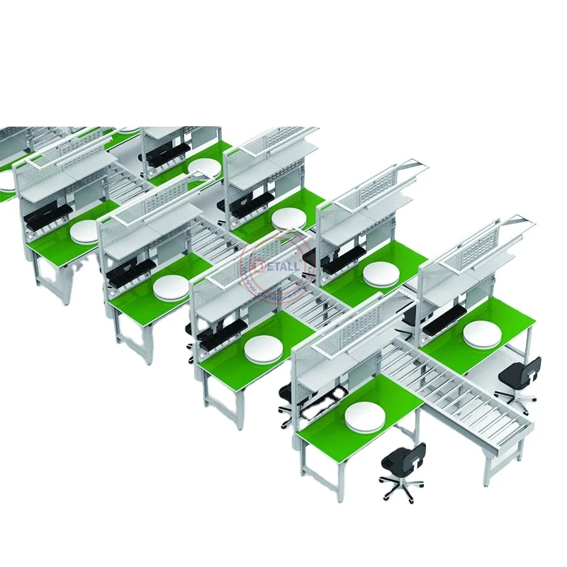 Detall- Assembly line Conveyor Belt Systems for electronic factory