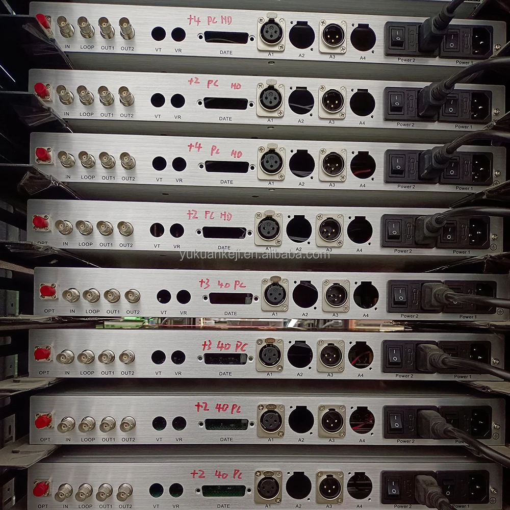 Broadcast DVB-ASI 3G-SDI Audio XLR To Fiber Extender Converter over Fiber Up to 40km