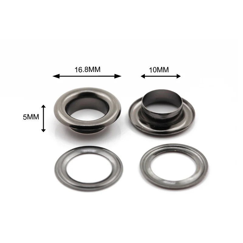 Hot Sale 4# 8mm round brass eyelet for bags jackets clothes eyelet and grommet