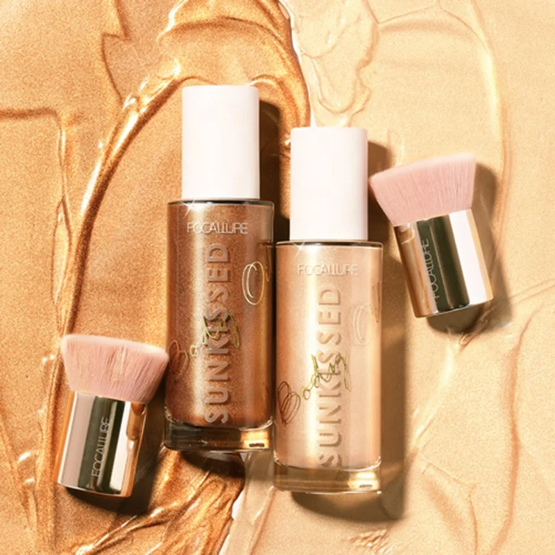 
FOCALLURE Wholesale Water-Resistant Long Lasting Luminizer Face Or Body Care Highlighter Shimmer Oil For Beach 