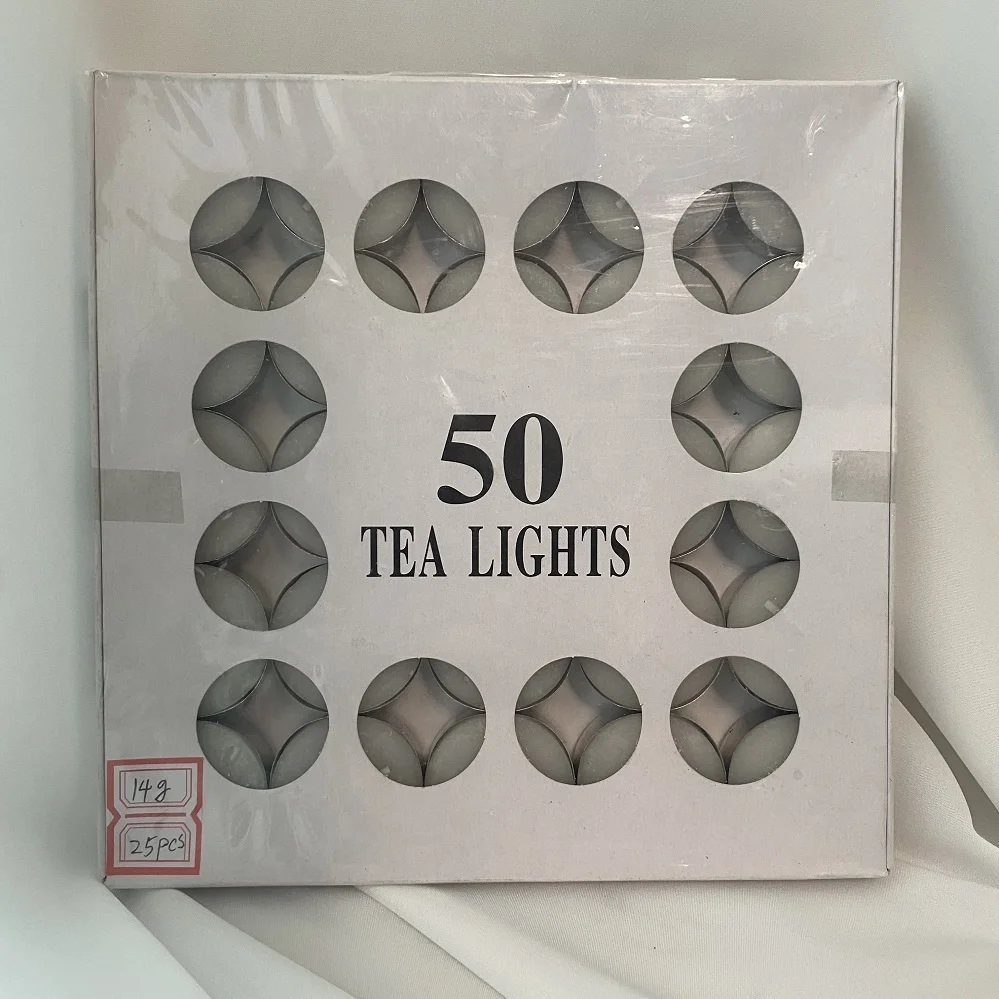 Tea light candles tray teapot food warmer candles set 4hours burning time paraffin wax
