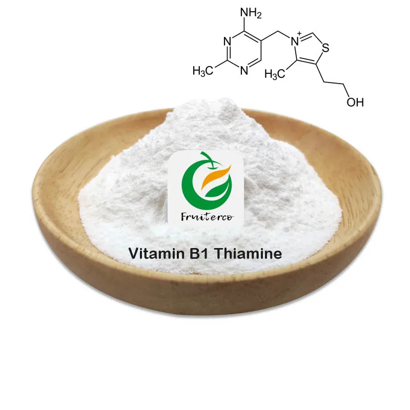 Заводская поставка оптовая продажа 99% витамин B1 (тиамин) тиамин HCl порошок гидрохлорида тиамина