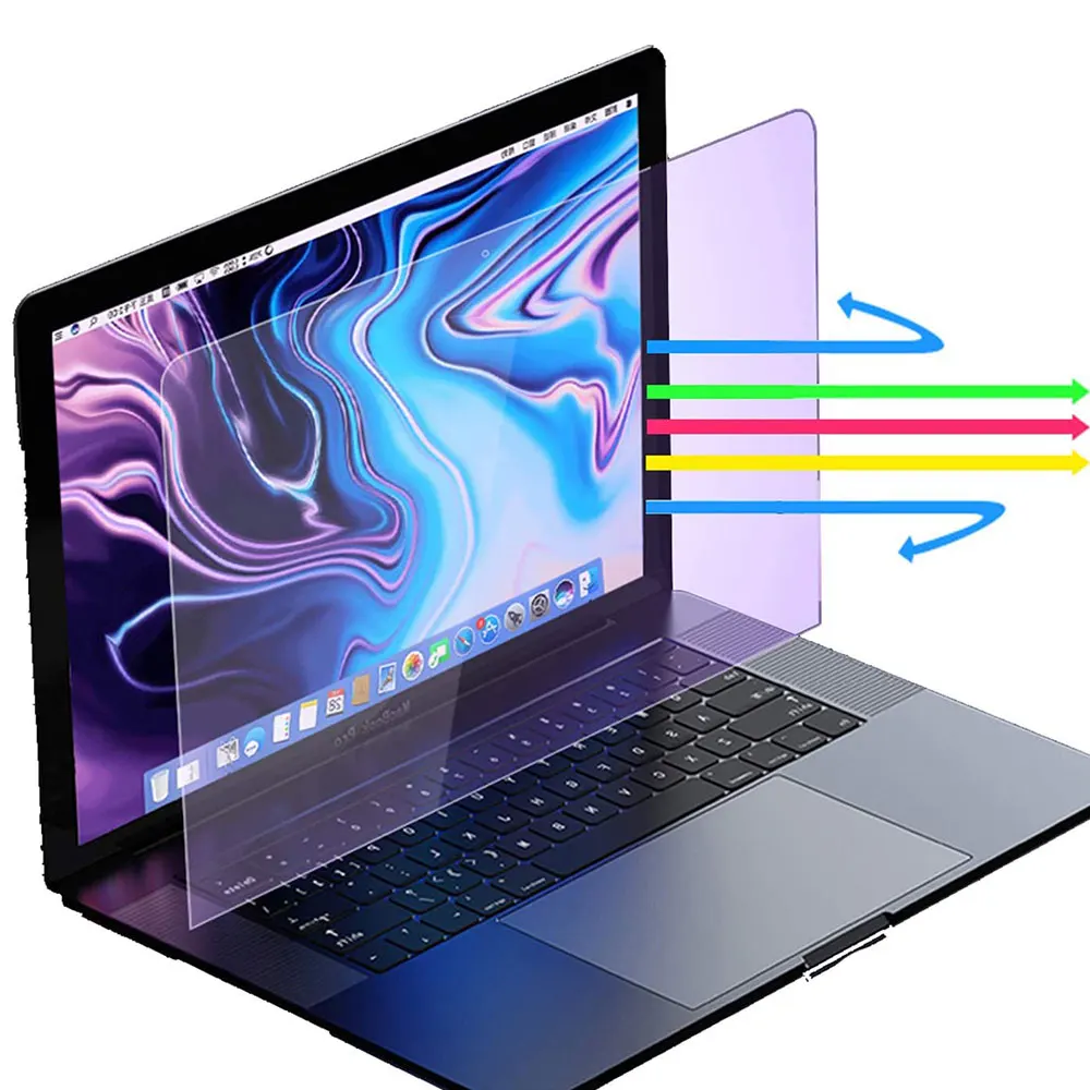 Easy To Install Clear Anti blue light Computer Screen Protector For Laptop Screen Protector