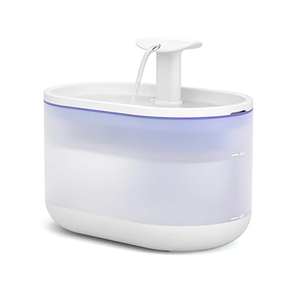 Ultra Quiet with Two Flow Modes BPA-Free Pet Water Fountain Visible Water Level Dog Water Dispenser with Filter for Cats Dogs