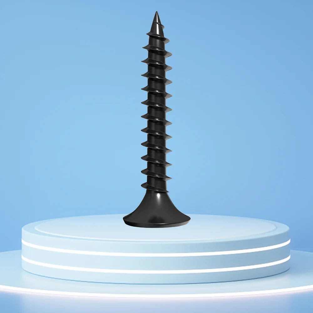 Factory supply 3.5*25 mm c1022a factory price phillips black bugle head drywall screw taiwan