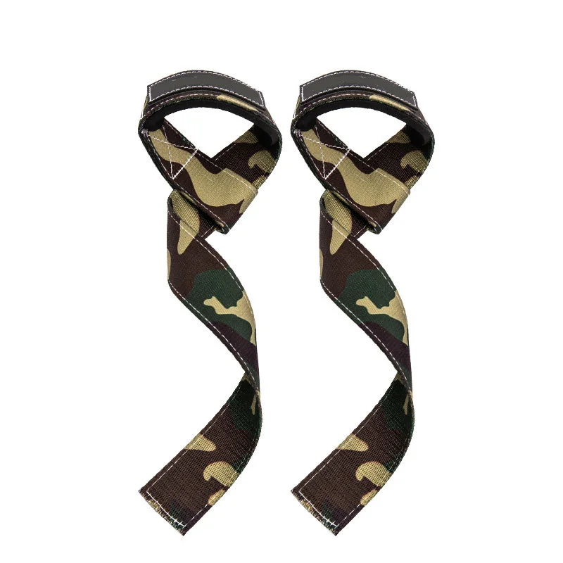 GJZ6315 Hard Pull Neoprene Cushioned Custom Printing Wrist Belts Anti-Skid Powerlifting Straps for Gym Weight Lifting