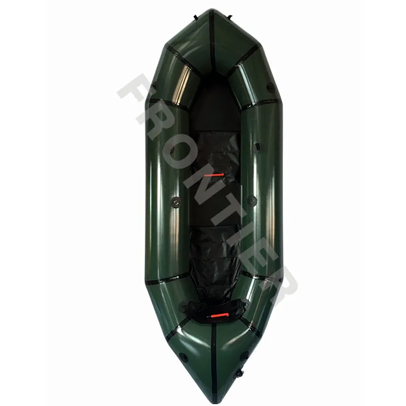 Factory Price Inflatable Frontier Calm Wate Single Person Packrafting Boat Paddle Packraft for Sale
