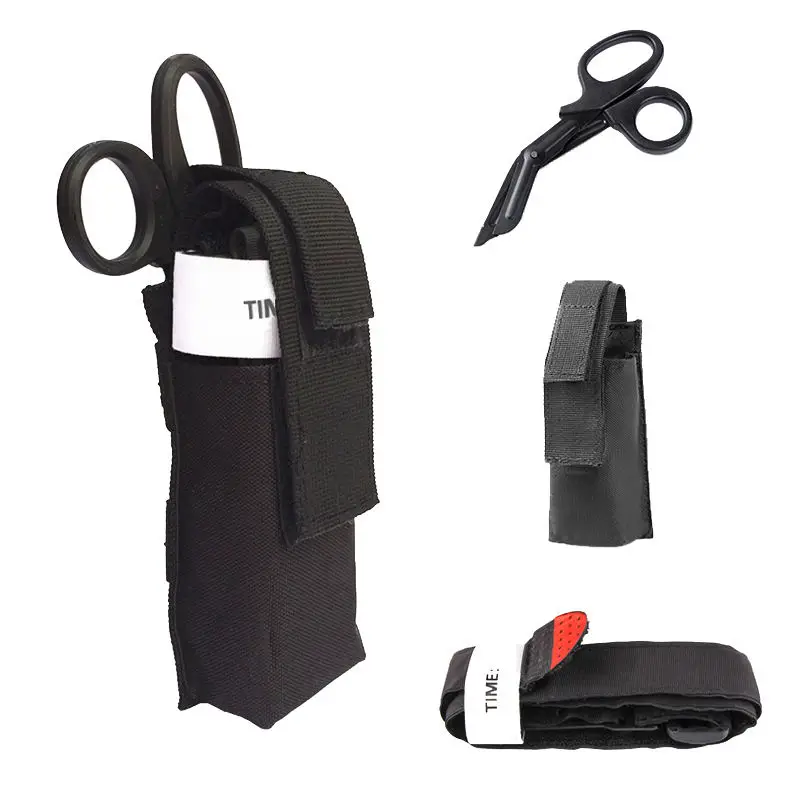 Molle Tactical Tourniquet Pouch Holder Medical Scissors Bag Outdoor Sports Accessories Small Kit