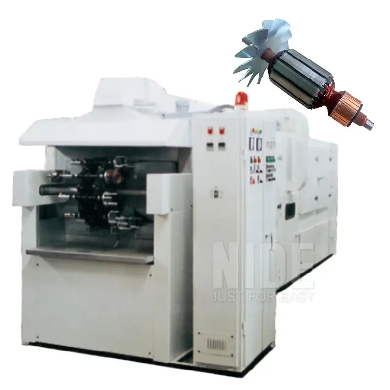 Automatic rotor high temperature varnish trickling machine for electric motor armature