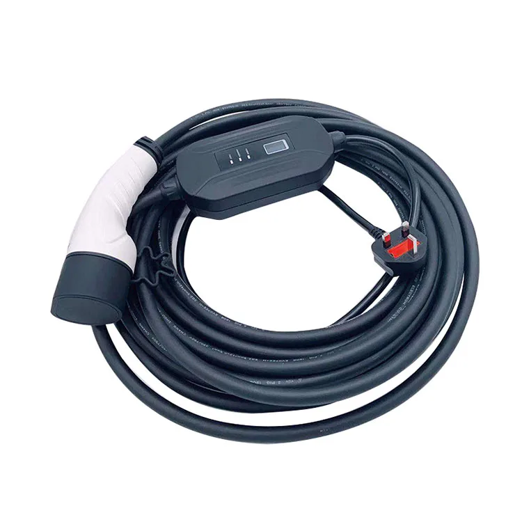 
Factory price IEC 62196-2 MODE 2 Type2 5M ev charge UK plug 13A ev charger 