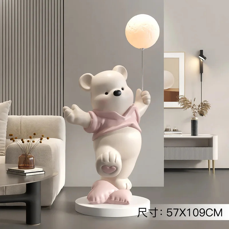 Factory Modern Bear Floor Ornaments Living Room Home Accessories Porch Tv Cabinet Sofa Sculpture Housewarming Gifts