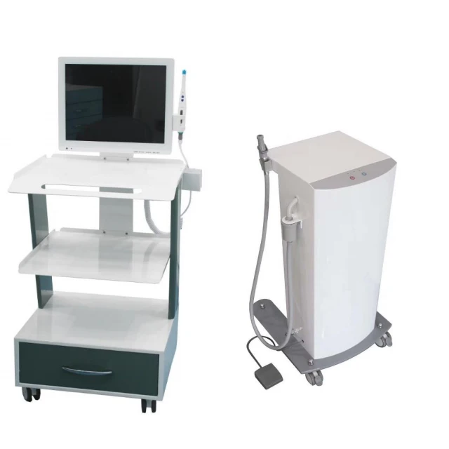 Mobile tool cart with outlet  It can install the oral camera with monitor with dental suction machine