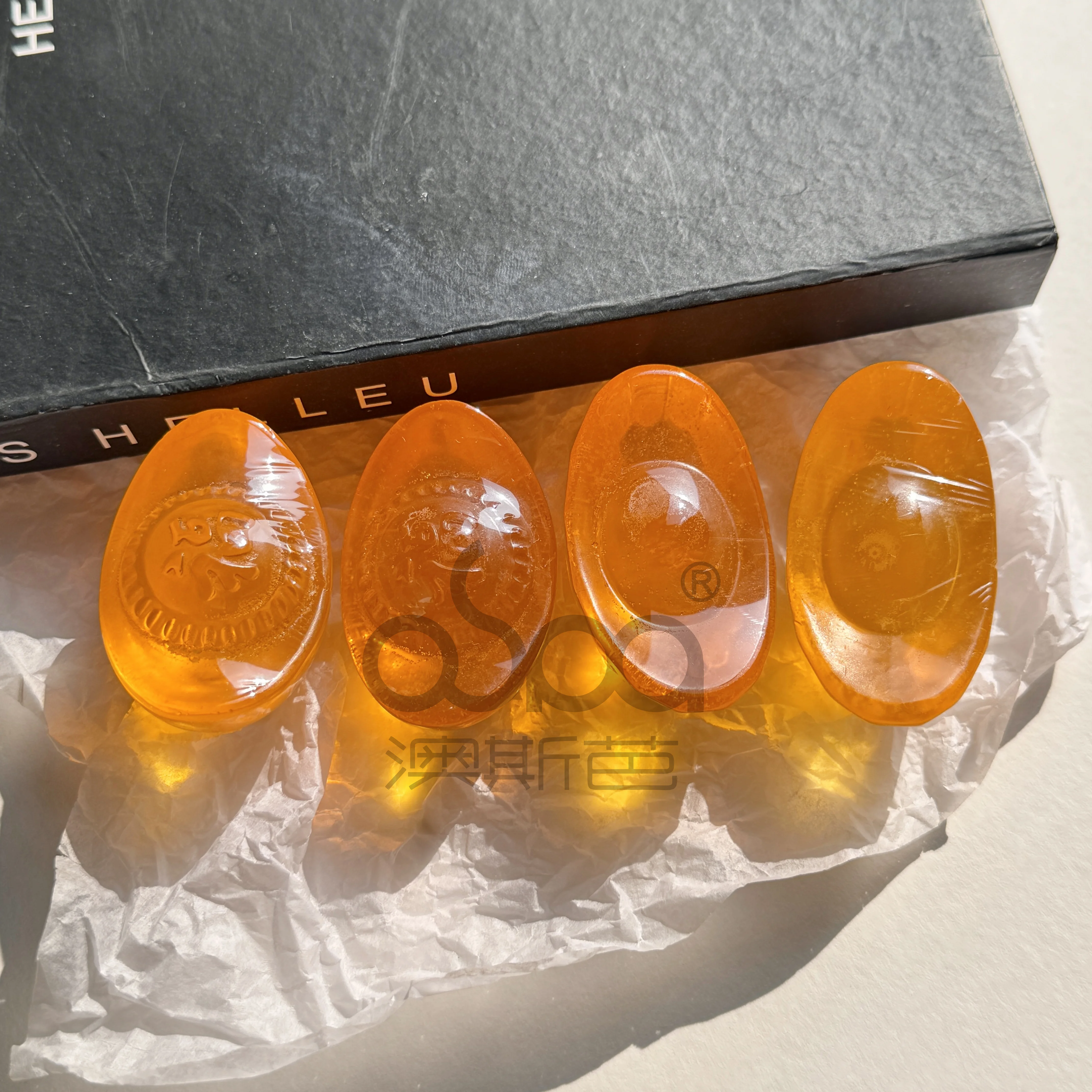 Clean Body Shower Soap Chinese Tradition Shoe-shaped Gold Ingot Wash Bar Turmeric Bath Soap