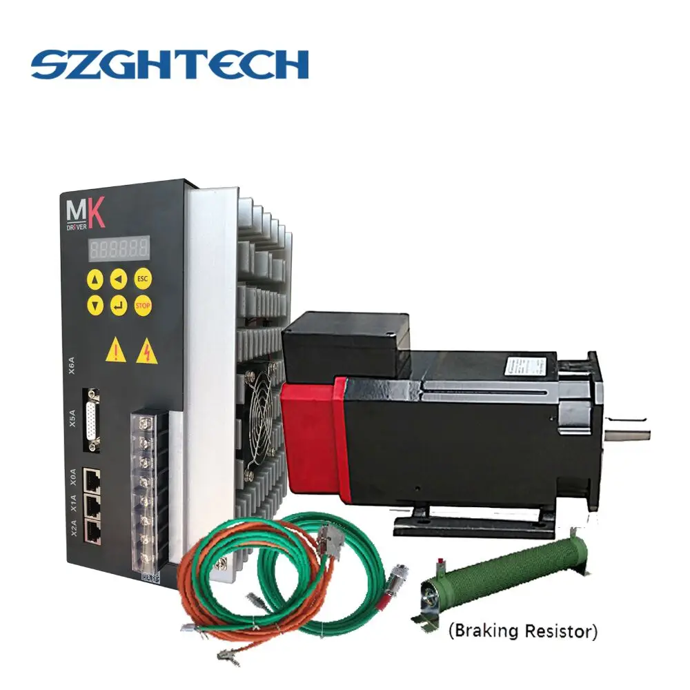 Chinese manufacturer GH 1.5KW CNC spindle motor ac servo spindle motor
