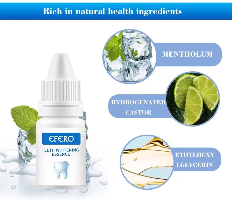 EFERO Teeth Whitening Powder Oral Hygiene Cleaning Serum Removes Plaque Stains Tooth Bleaching Dental Tools Toothpaste