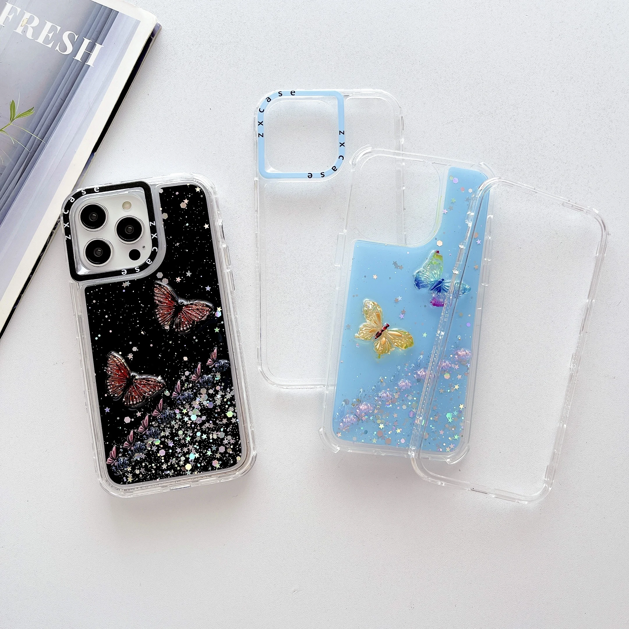 INS DIY Girls Smartphone Case For iPhone 16pro max/s 23 ultra samsung galaxy a15 mobile phone cover