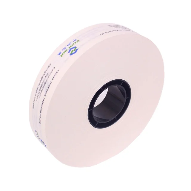 Custom printed paper banding tape 30mm wide coated PE hot melt strap tape for bundling bill notes machine